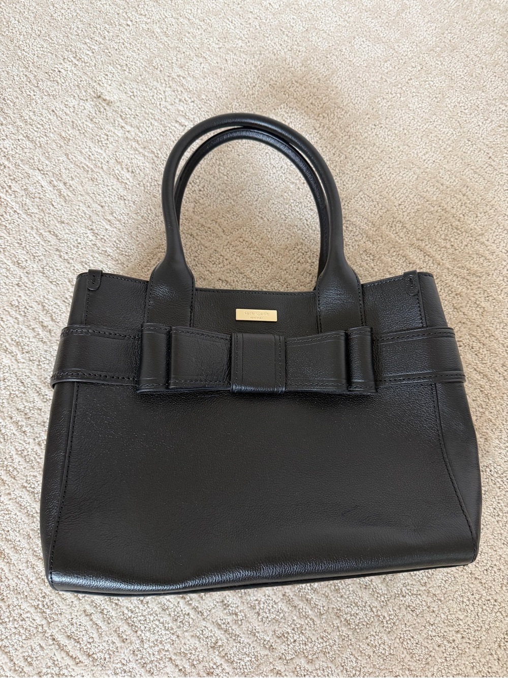 kate spade Black Bow-Accent Satchel